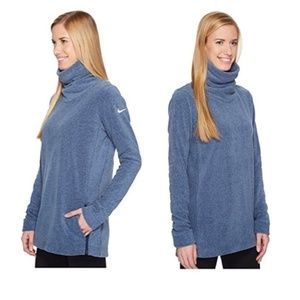 Nike Dri-Fit Thermal Blue Turtleneck Tunic Size S